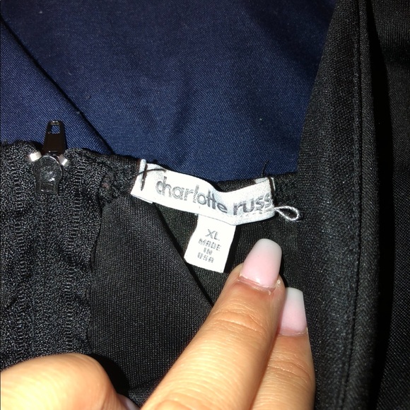 BLACK CHARLOTTE RUSSE DRESS - Picture 3 of 5